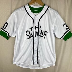 Youth The Sandlot Benny “The Jet” Rodriguez Jersey sz XL 18/20 Kids Green Raglan